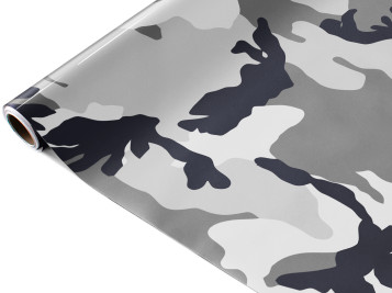 Film kamuflażowy Czarno-białe plamy A006