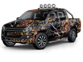 Camouflage film Fire Forest A026