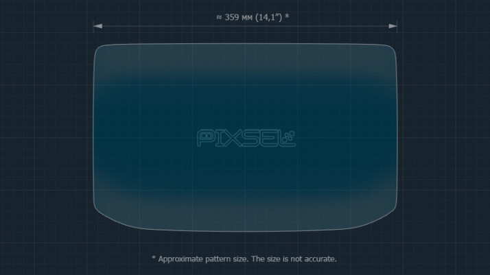 Protective glass Pixsel for monitor MERCEDES BENZ E-CLASS - 16.6“ 2023 -