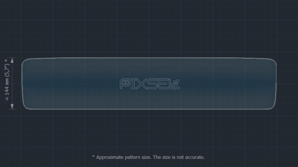 Ochronne szkło Pixsel na deskę rozdzielczą MERCEDES BENZ GLS-CLASS - 28.5“ 2019 - 2023-2