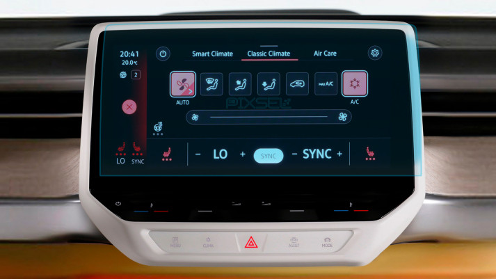 Защитное стекло Pixsel на монитор VOLKSWAGEN ID. BUZZ - 13.3“ 2022 -