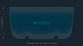 Protective glass Pixsel for rear climate-control RIVIAN R1T - 8.4“ 2022 -