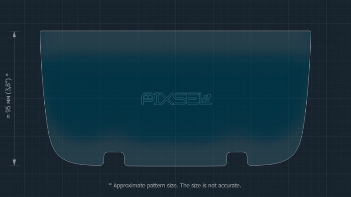 Protective glass Pixsel for rear climate-control RIVIAN R1T - 8.4“ 2022 -