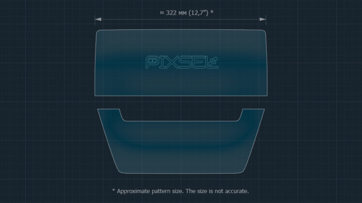 Protective glass Pixsel for monitor MASERATI GRECALE - 16.5“ 2023 -