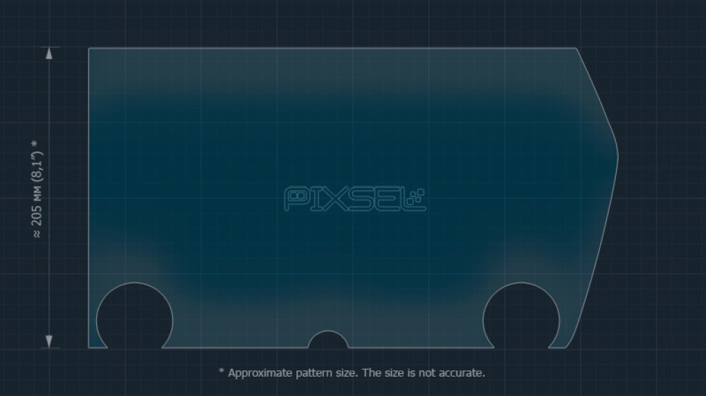 Захисне скло Pixsel на монітор LEXUS RZ - 16.3“ 2023 --2