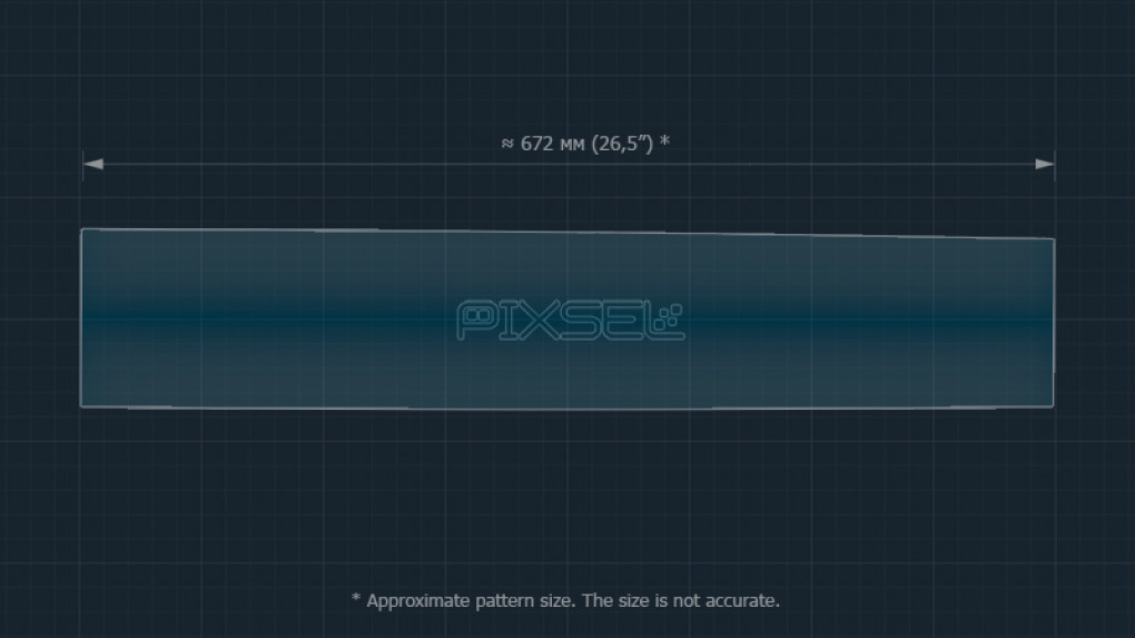 Защитное стекло Pixsel на монитор PORSCHE CAYENNE - 26.9“ 2023 --2