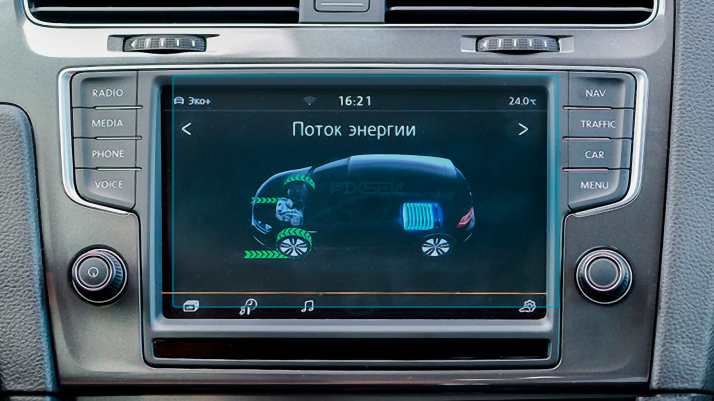 Захисне скло Pixsel на монітор VOLKSWAGEN E-GOLF - 6.3“ 2017 - 2020
