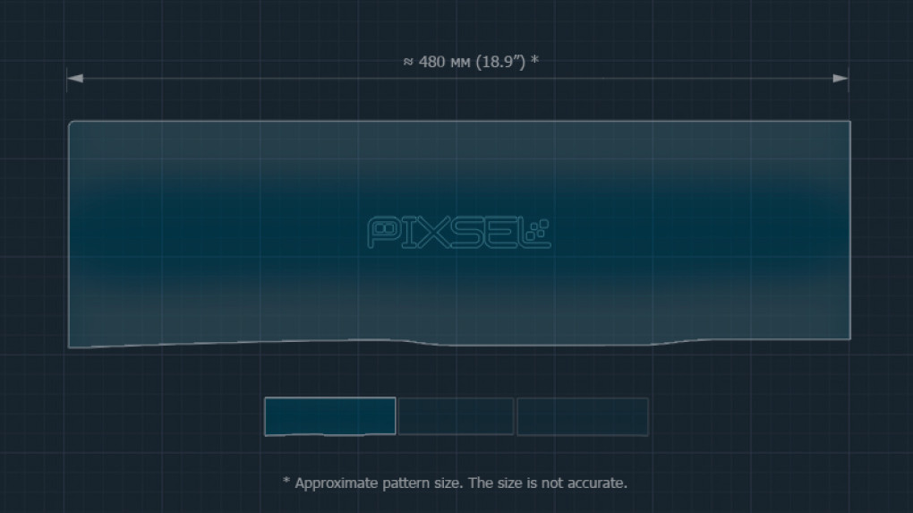 Protective glass Pixsel for dashboard HONGQI E-HS9 - 19.7“ 2020 --2