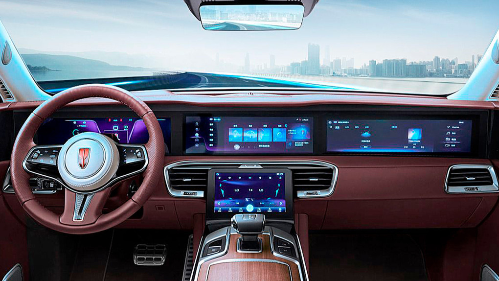 Protective glass Pixsel for climate-control HONGQI E-HS9 - 10.8“ 2020 --1