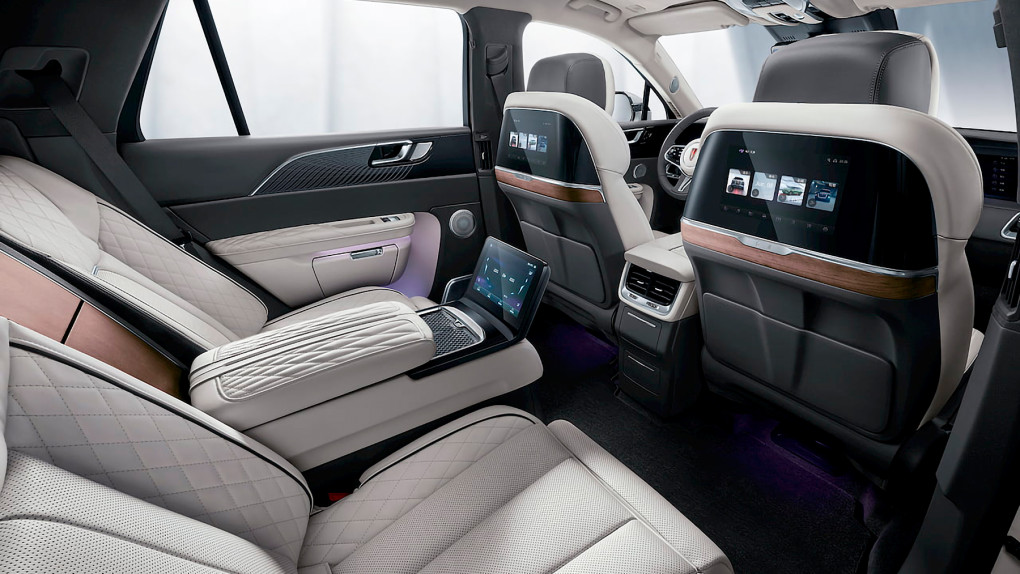 Protective glass Pixsel for rear climate-control HONGQI E-HS9 - 10.8“ 2020 --1