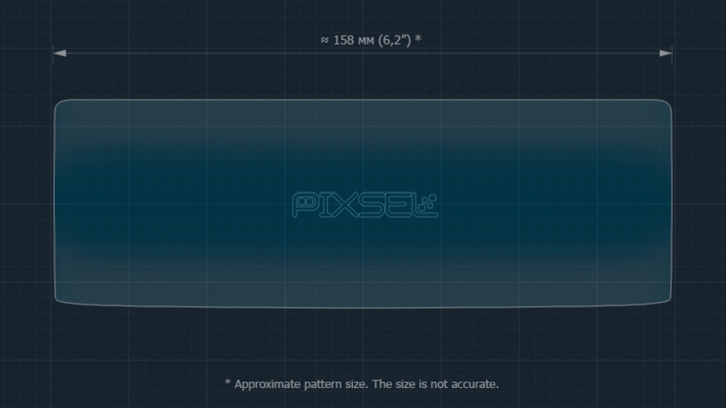 Protective glass Pixsel for rear climate-control HONGQI E-HS9 - 6.6“ 2020 --2