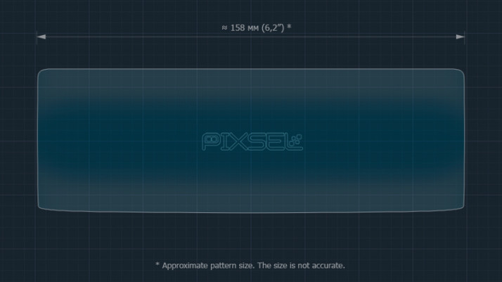 Protective glass Pixsel for rear climate-control HONGQI E-HS9 - 6.6“ 2020 -