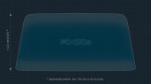 Protective glass Pixsel for monitor CADILLAC XT 4 - 10.9“ 2018 -