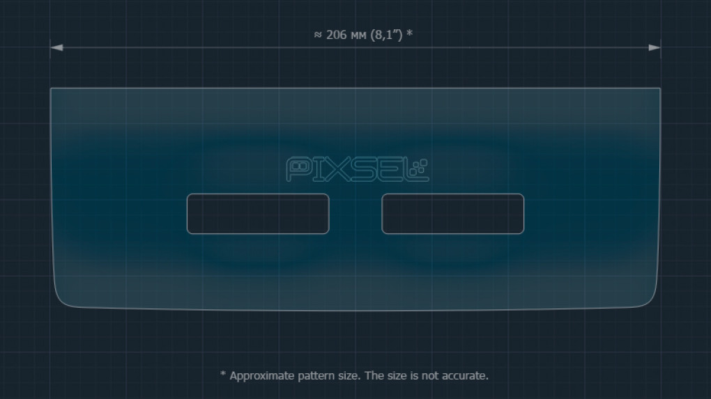 Protective glass Pixsel for rear climate-control PORSCHE CAYENNE - 8.6“ 2023 --2