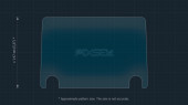 Protective glass Pixsel for monitor MITSUBISHI ECLIPSE CROSS - 10.4“ 2020 -