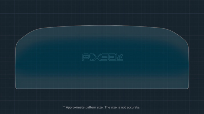 Protective glass Pixsel for dashboard NISSAN X-TRAIL - 12.1“ 2023 -