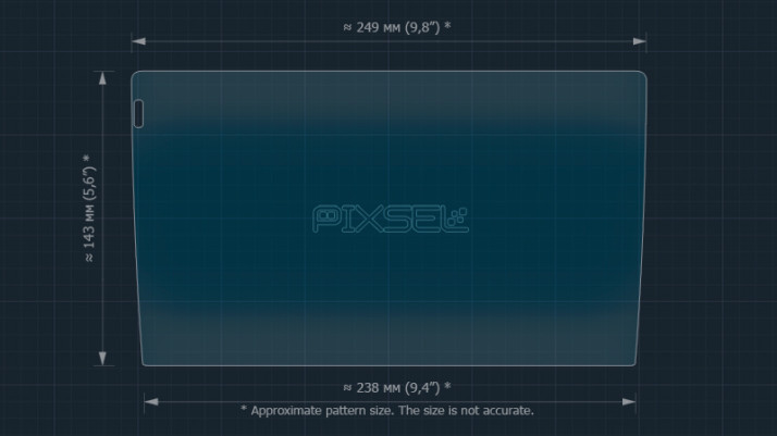 Protective glass Pixsel for monitor TEYES CC3 2K - 10“