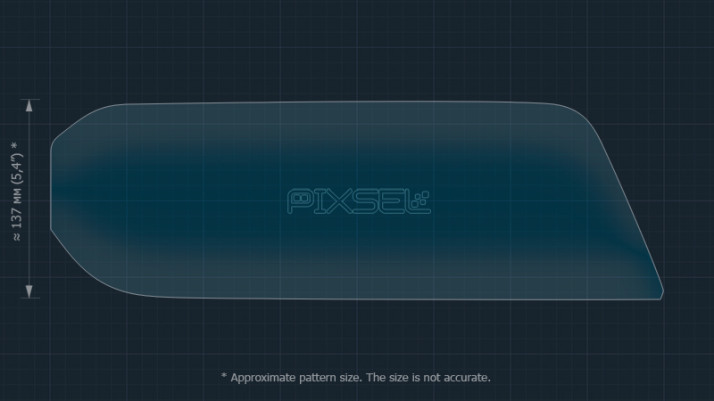 Protective glass Pixsel for monitor LEXUS ES - 17.4“ 2022 -