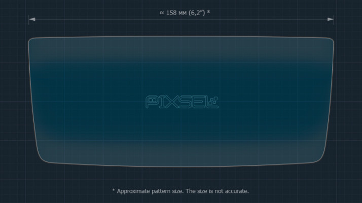 Protective glass Pixsel for rear climate-control ZEEKR 001 - 6.8“ 2022 - 2024