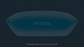 Protective glass Pixsel for dashboard SKODA ENYIAQ IV - 9.2“ 2022 -