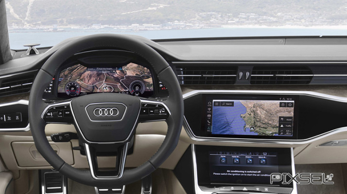 Protective glass Pixsel for monitor AUDI A7 / RS7 / S7 - 11.1“ 2019 -