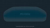 Protective glass Pixsel for dashboard TOYOTA RAV4 - 11.8“ 2023 -