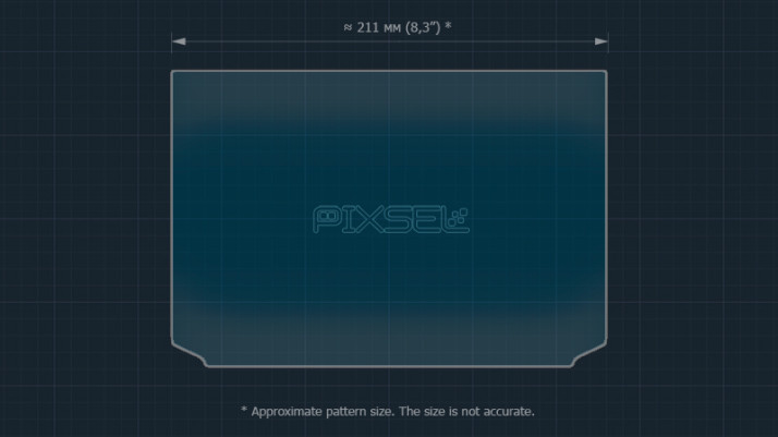 Protective glass Pixsel for rear monitor TESLA MODEL S PLAID - 10.1“ 2022 -