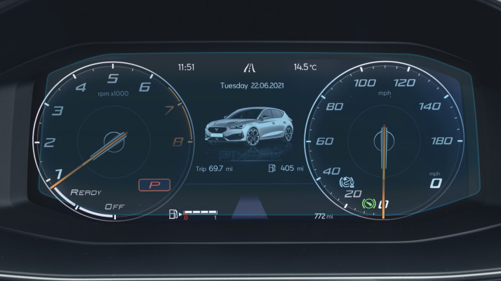 Protective glass Pixsel for dashboard CUPRA LEON - 9.9“ 2020 -