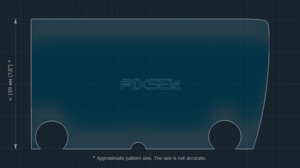 Защитное стекло Pixsel на монитор LEXUS NX - 16.2“ 2022 --2