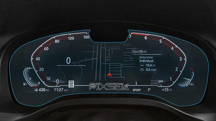 Protective glass Pixsel for dashboard with camera BMW iX3 - 14.3“ 2021 - (G08)