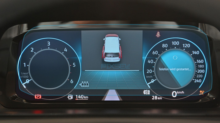 Ochronne szkło Pixsel na deskę rozdzielczą VOLKSWAGEN CADDY - 10“ 2021 -
