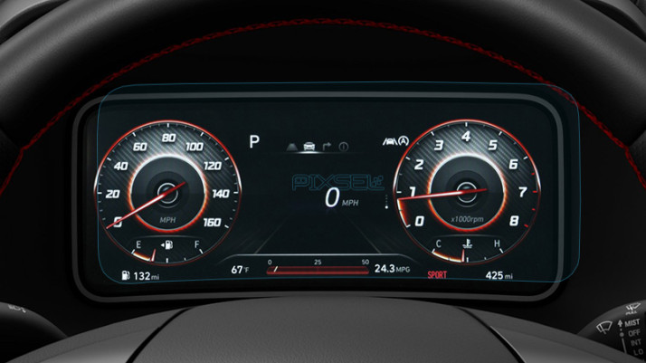 Protective glass Pixsel for dashboard HYUNDAI KONA - 10.7“ 2021 -