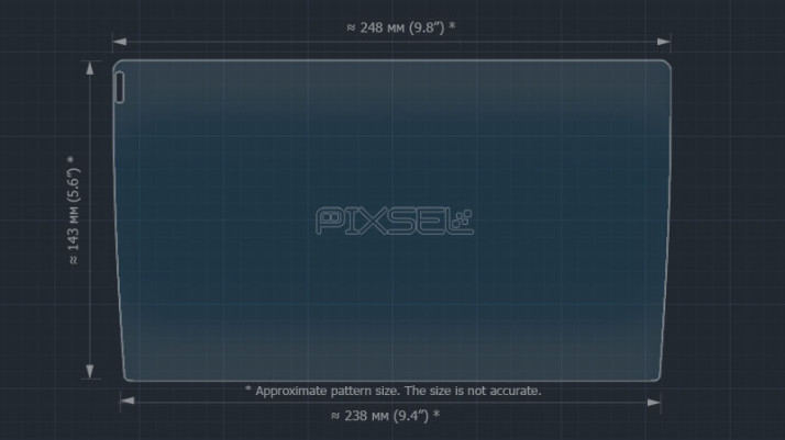 Protective glass Pixsel for monitor TEYES CC3 - 10“