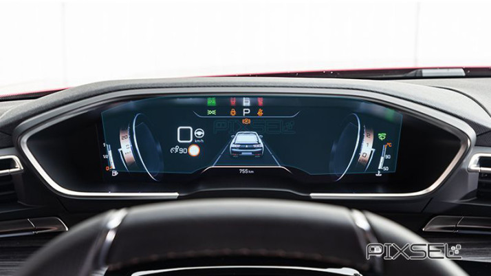Protective glass Pixsel for dashboard PEUGEOT 3008 GT - 11.8“ 2021 -