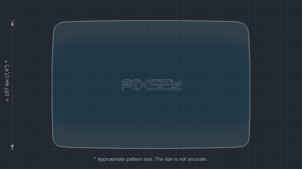 Ochronne szkło Pixsel na  monitor tylny MERCEDES BENZ GLS-CLASS - 13.6“ 2019 - 2023-2