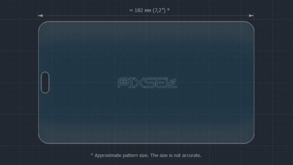 Ochronne szkło Pixsel na tablet tylny MERCEDES BENZ GLS-CLASS - 8.2“ 2024 --2