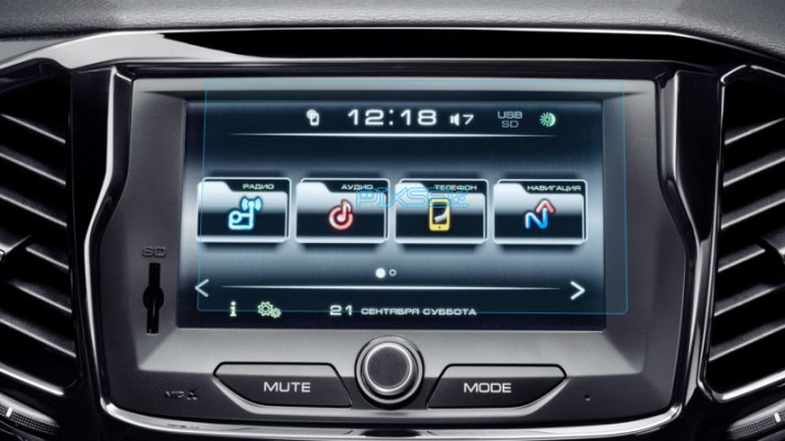 Ochronne szkło Pixsel na monitor LADA VESTA - 6.8“ 2016 -