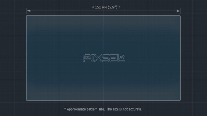 Ochronne szkło Pixsel na monitor LADA VESTA - 6.8“ 2016 -