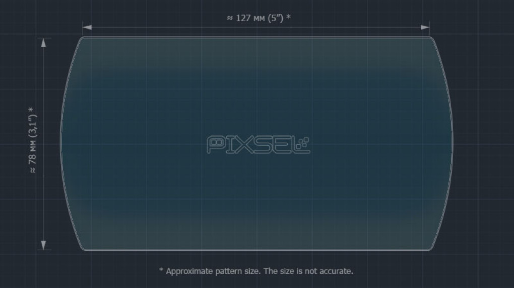 Защитное стекло Pixsel на монитор MINI COOPER - 6.4“ 2014 - 2019-2