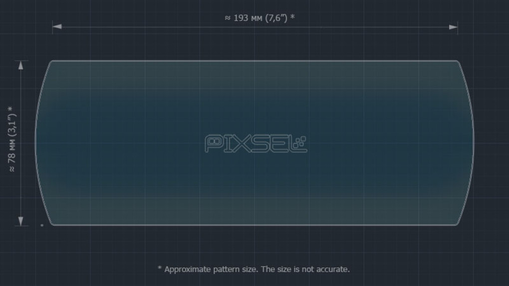 Защитное стекло Pixsel на монитор MINI COOPER - 8.7“ 2014 - 2019-2