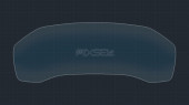 Protective glass Pixsel for dashboard BMW 8 / M8 - 14“ 2018 - (G14, G15, G16 / F91, F92, F93)