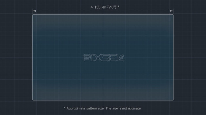 Protective glass Pixsel for monitor DS 7 - 9.2“ 2018 -