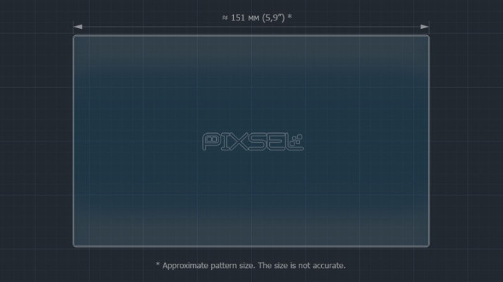 Protective glass Pixsel for monitor PEUGEOT 108 - 6.9“ 2015 -