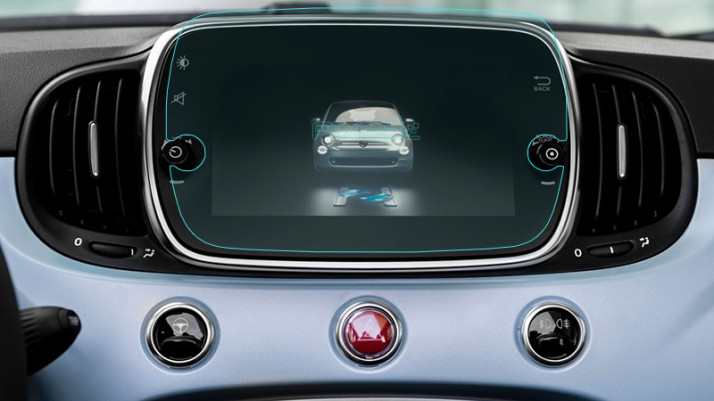 Protective glass Pixsel for monitor FIAT 500 - 9.6“ 2018 -