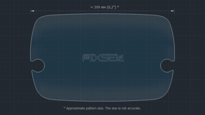 Protective glass Pixsel for monitor FIAT 500 - 9.6“ 2018 -