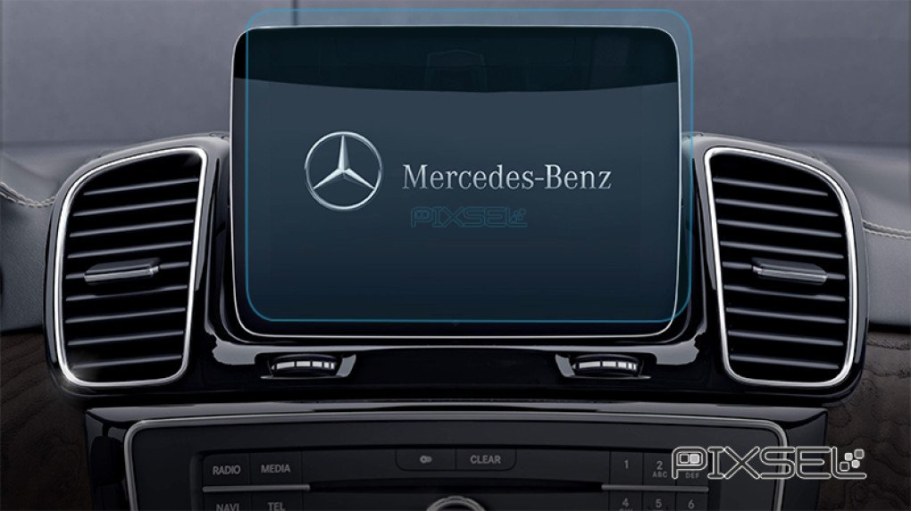 Ochronne szkło Pixsel na monitor MERCEDES BENZ GLS-CLASS - 9.8“ 2015 - 2018