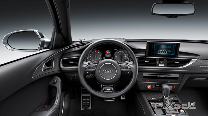 Protective glass Pixsel for monitor AUDI A6 / S6 / RS6 - 7.7“ 2011 - 2014