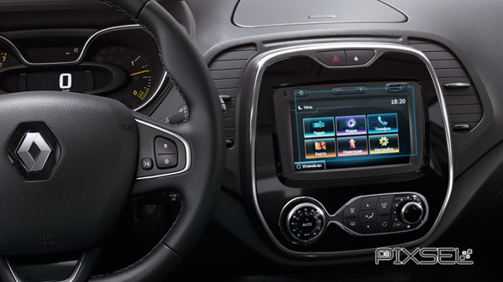 Ochronne szkło Pixsel na monitor RENAULT CAPTUR - 6.9“ 2016 - 2019