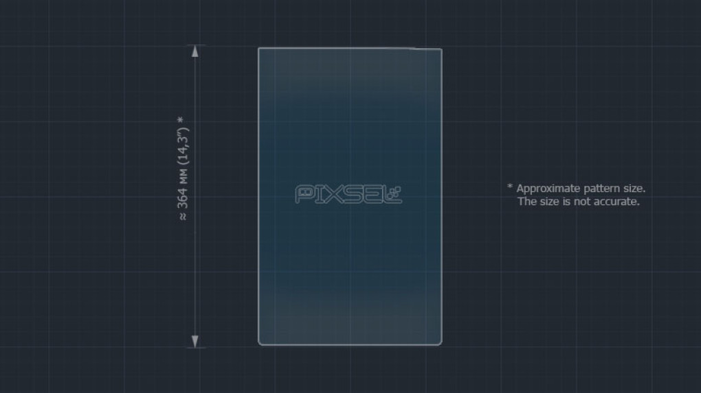 Защитное стекло Pixsel на монитор TESLA MODEL X - 16.8“ 2015 --2