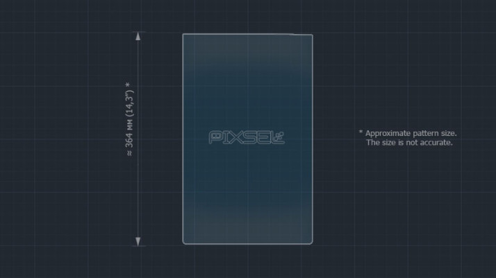 Protective glass Pixsel for monitor TESLA MODEL X - 16.8“ 2015 -